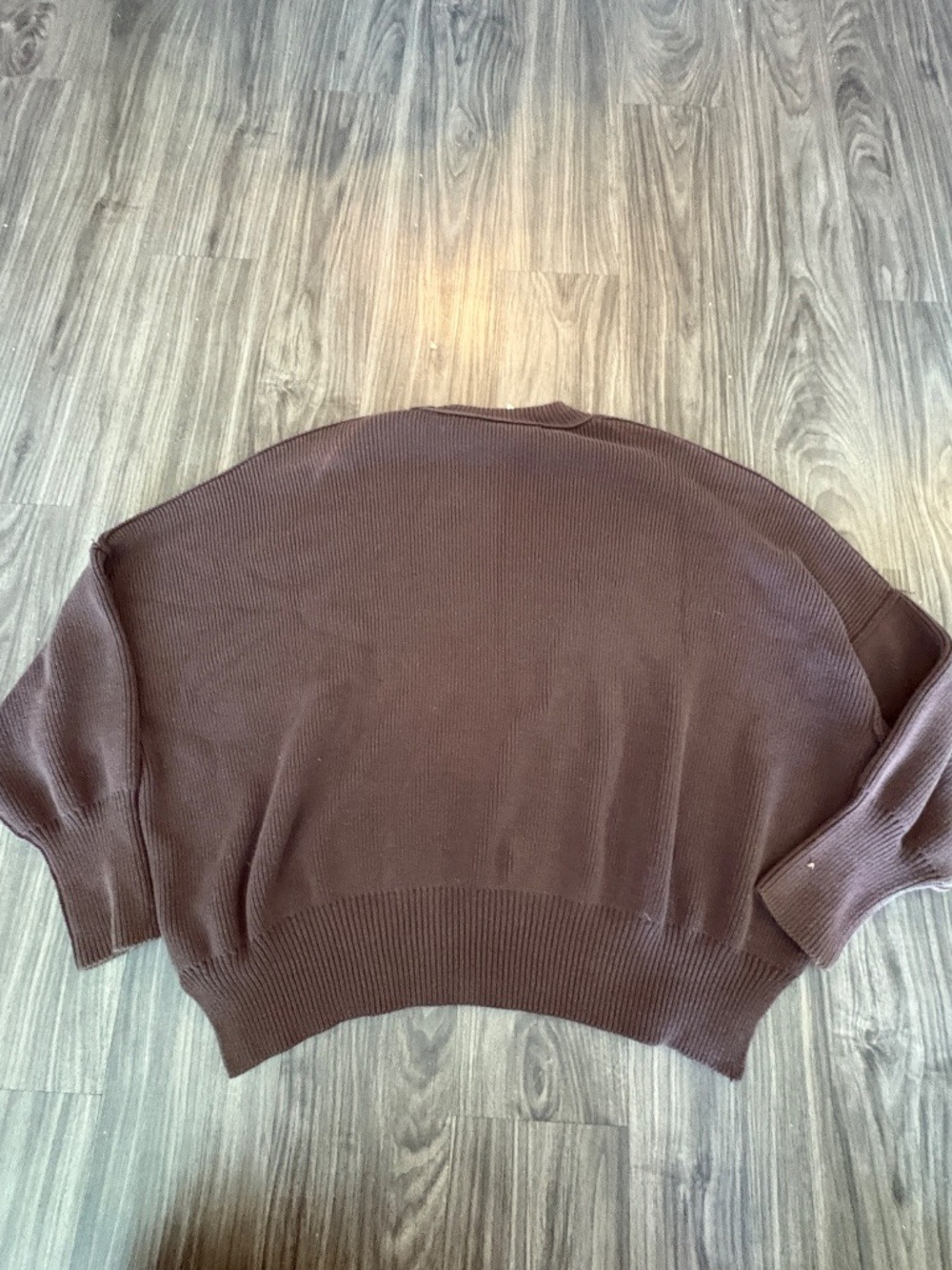 Free People | Easy Street Tunic in Chocolate Brown Preppy Knit Casual Loungewear - Picture 5 of 15
